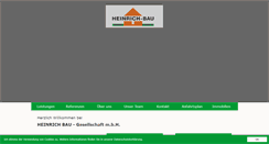 Desktop Screenshot of heinrich-bau.at